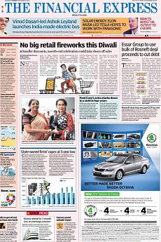 Financial Express Mumbai - October 18th 2016