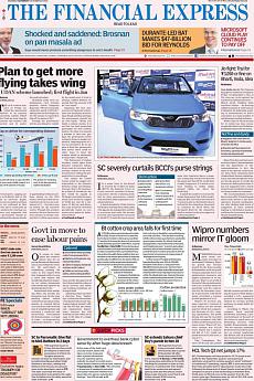 Financial Express Mumbai - October 22nd 2016