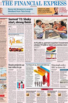 Financial Express Mumbai - October 29th 2016