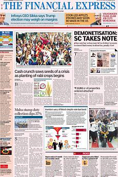 Financial Express Mumbai - November 19th 2016