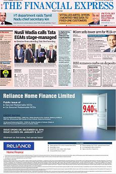 Financial Express Mumbai - December 22nd 2016