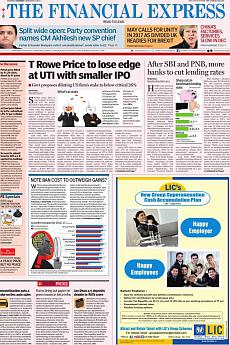 Financial Express Mumbai - January 2nd 2017