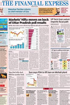 Financial Express Mumbai - March 15th 2017