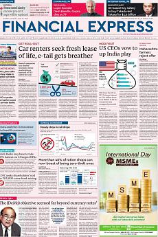 Financial Express Mumbai - June 27th 2017