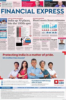 Financial Express Mumbai - November 1st 2017