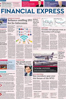 Financial Express Mumbai - December 13th 2017