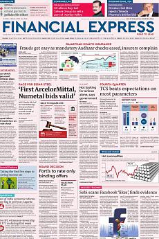 Financial Express Mumbai - April 20th 2018